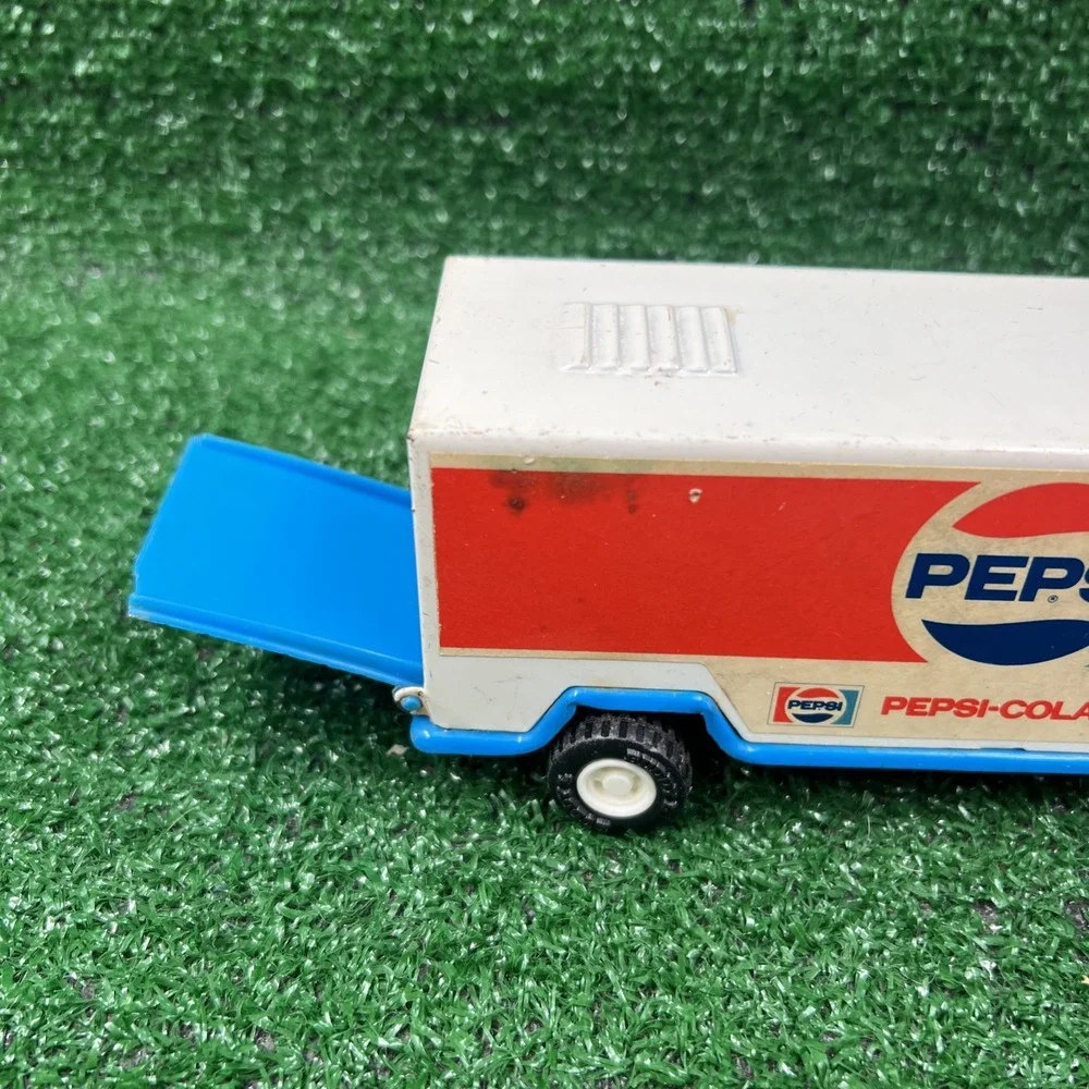 Pepsi Cola Buddy L Metal & Plastic Semi Truck & Fork Lift Missing Lifts Vintage‎